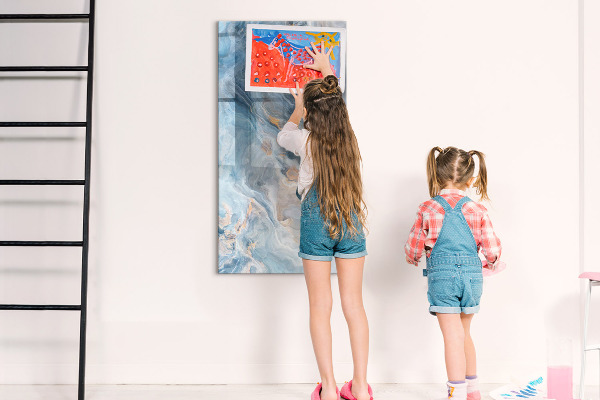 Dry erase board magnetic Modern board for notes and photos