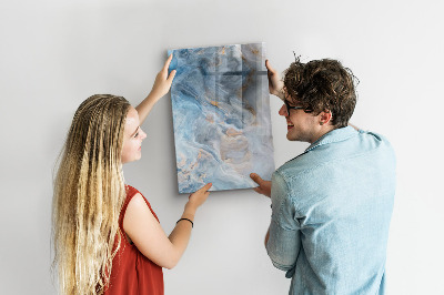 Dry erase board magnetic Modern board for notes and photos