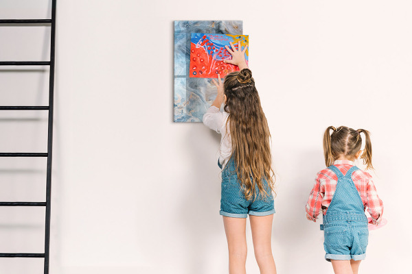Dry erase board magnetic Modern board for notes and photos