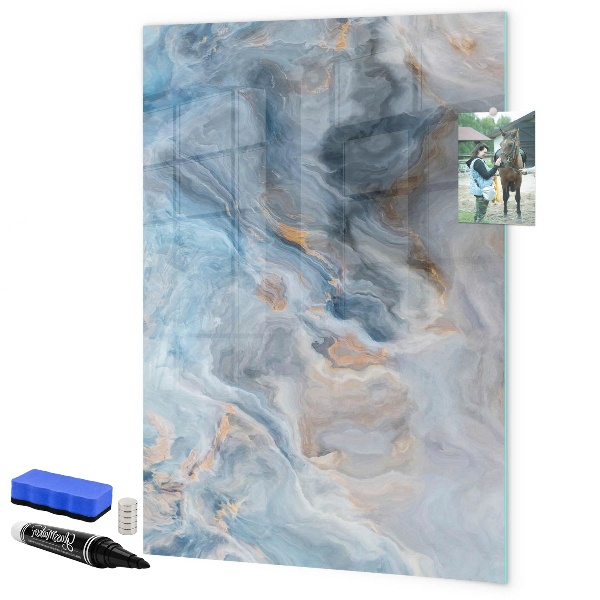 Dry erase board magnetic Modern board for notes and photos