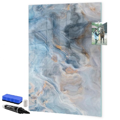 Dry erase board magnetic Modern board for notes and photos