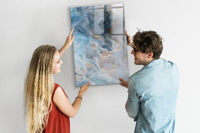 Dry erase board magnetic Modern board for notes and photos