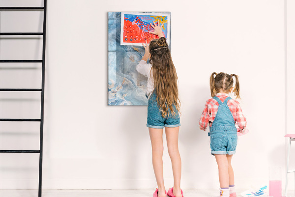 Dry erase board magnetic Modern board for notes and photos