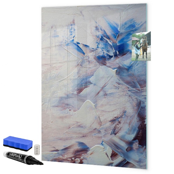 Magnetic dry erase board A creative space for memories and notes