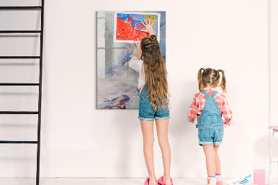 Magnetic dry erase board A creative space for memories and notes