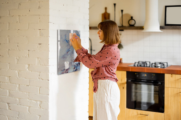 Magnetic dry erase board A creative space for memories and notes