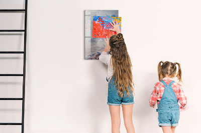 Magnetic dry erase board A creative space for memories and notes