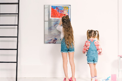 Magnetic dry erase board A creative space for memories and notes