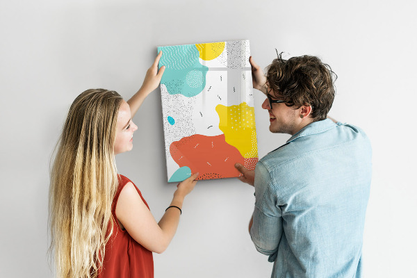 Magnetic dry erase board Colorful board for photos and notes