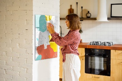 Magnetic dry erase board Colorful board for photos and notes