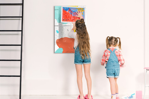 Magnetic dry erase board Colorful board for photos and notes