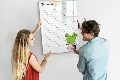 Magnetic dry erase board A to-do list with a creative twist