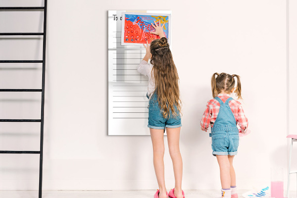Magnetic dry erase board A to-do list with a creative twist