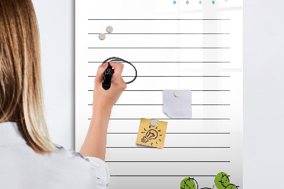 Magnetic dry erase board A to-do list with a creative twist