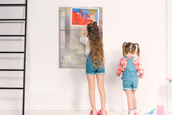 Dry erase board magnetic Creative board for photos and notes