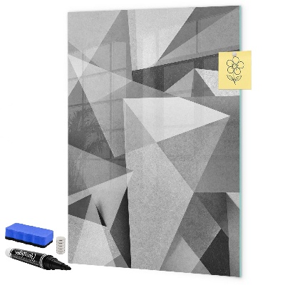 Magnetic dry erase board Modern board for notes and photos