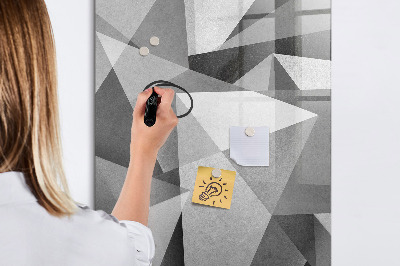 Magnetic dry erase board Modern board for notes and photos
