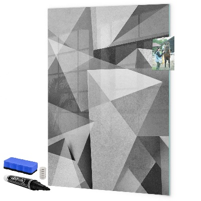 Magnetic dry erase board Modern board for notes and photos