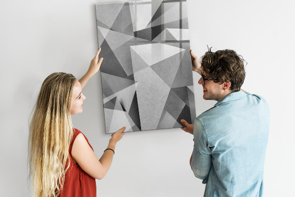 Magnetic dry erase board Modern board for notes and photos