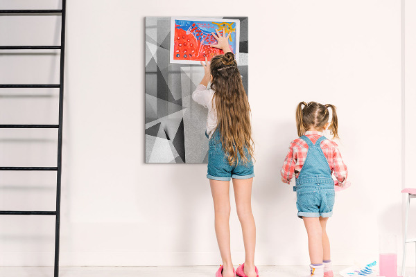 Magnetic dry erase board Modern board for notes and photos