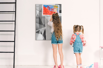 Magnetic dry erase board Modern board for notes and photos