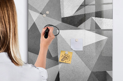 Magnetic dry erase board Modern board for notes and photos
