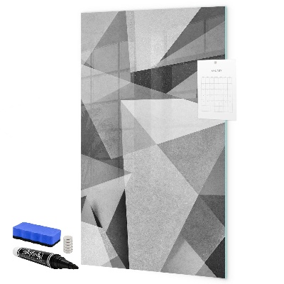 Magnetic dry erase board Modern board for notes and photos