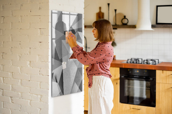 Magnetic dry erase board Modern board for notes and photos