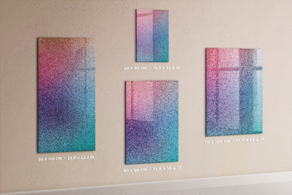 Magnetic dry erase board Modern board for notes and photos