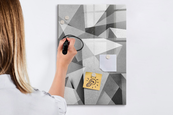 Magnetic dry erase board Modern board for notes and photos
