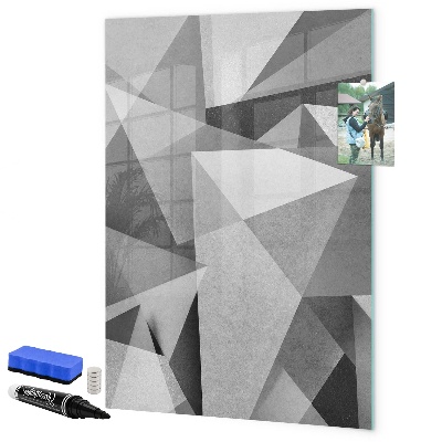 Magnetic dry erase board Modern board for notes and photos