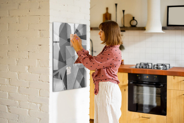 Magnetic dry erase board Modern board for notes and photos