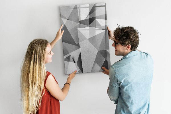 Magnetic dry erase board Modern board for notes and photos
