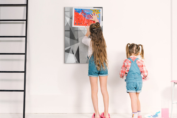 Magnetic dry erase board Modern board for notes and photos
