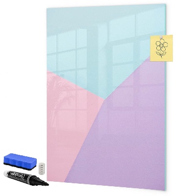 Dry erase board magnetic A colorful board for notes and photos