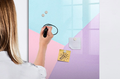 Dry erase board magnetic A colorful board for notes and photos