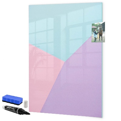 Dry erase board magnetic A colorful board for notes and photos