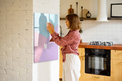 Dry erase board magnetic A colorful board for notes and photos