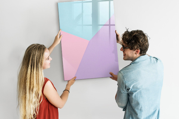 Dry erase board magnetic A colorful board for notes and photos