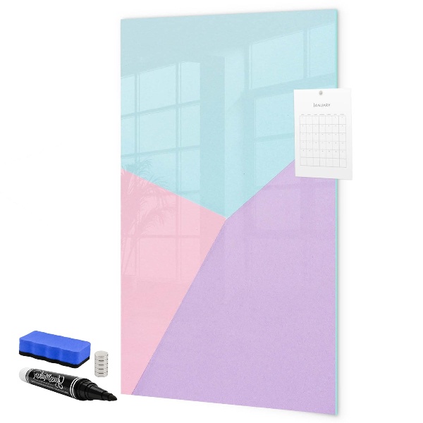 Dry erase board magnetic A colorful board for notes and photos