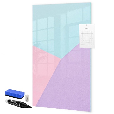 Dry erase board magnetic A colorful board for notes and photos
