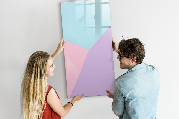 Dry erase board magnetic A colorful board for notes and photos
