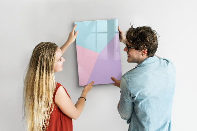 Dry erase board magnetic A colorful board for notes and photos