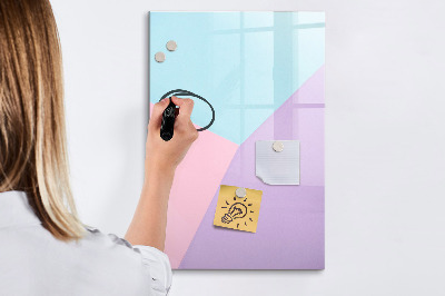 Dry erase board magnetic A colorful board for notes and photos
