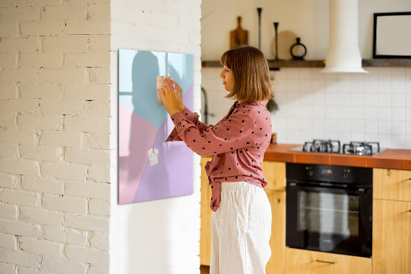 Dry erase board magnetic A colorful board for notes and photos