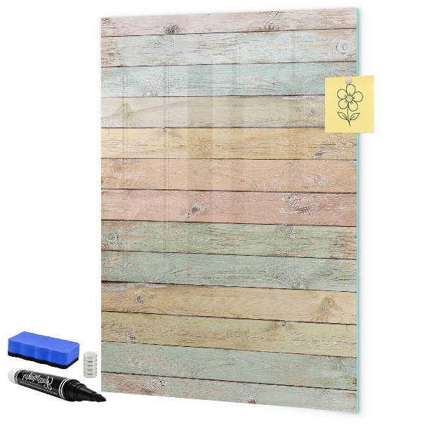 Magnetic dry erase board Stylish board for photos and notes