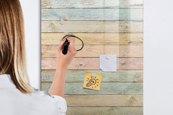 Magnetic dry erase board Stylish board for photos and notes