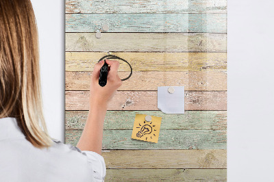 Magnetic dry erase board Stylish board for photos and notes