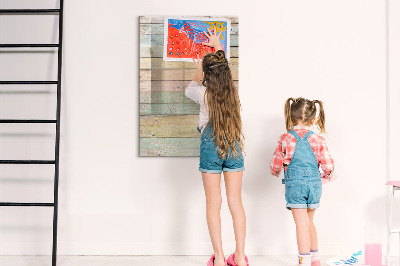 Magnetic dry erase board Stylish board for photos and notes