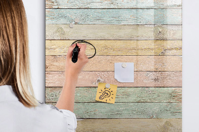 Magnetic dry erase board Stylish board for photos and notes